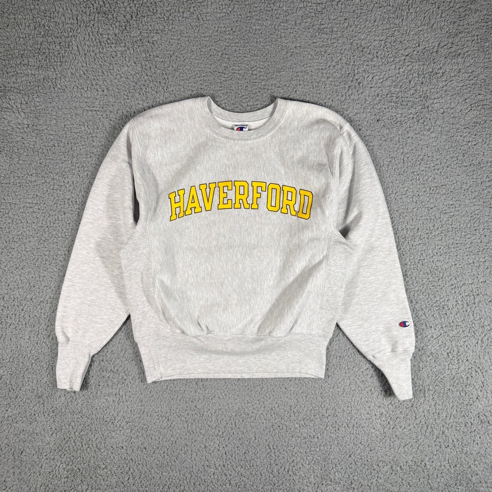 Champion Haverford College Crewneck Size Small Reverse Weave Sweatshirt